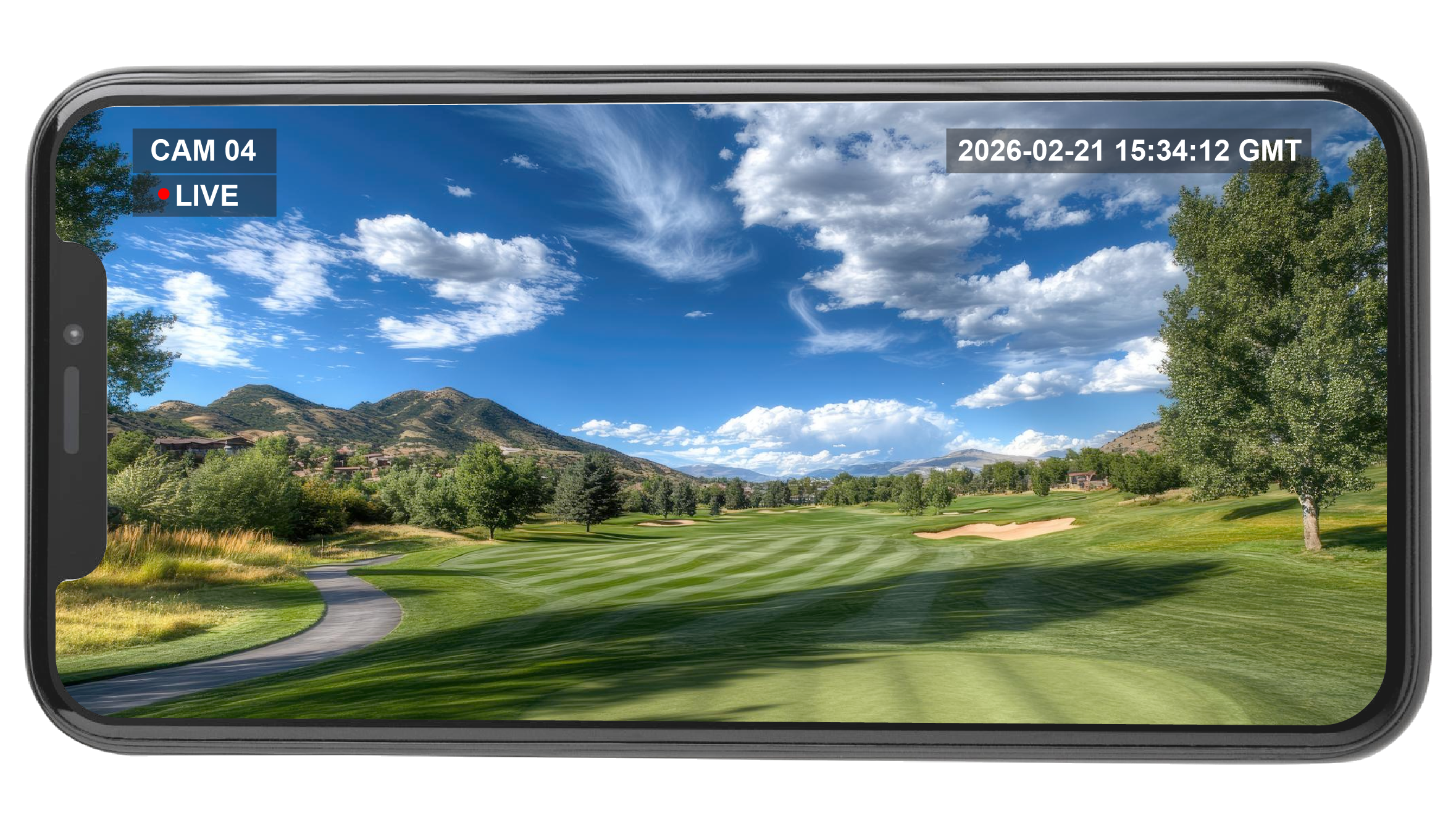 Golf Live Cam Mobile Device